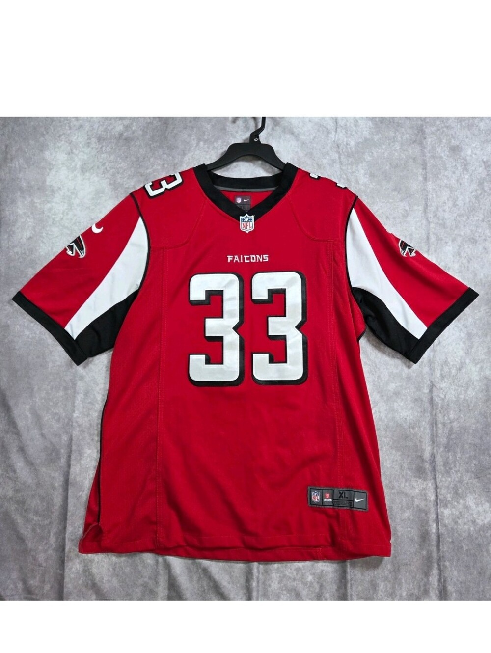 Vintage Nike NFL Atlanta Falcons Michael Turner #33 Jersey Red Men's XL Game
